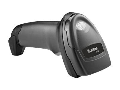 Zebra DS2208 – langallinen viivakoodinlukijapaketti, musta, USB-kaapeli ja teline (DS2208-SR7U2100SGW)