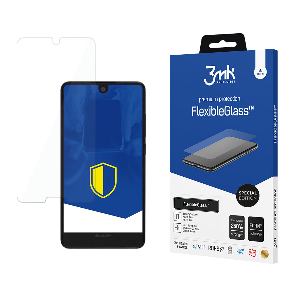 Sharp Aquos C10 – 3mk FlexibleGlass Special Edition puhelimen näytönsuoja