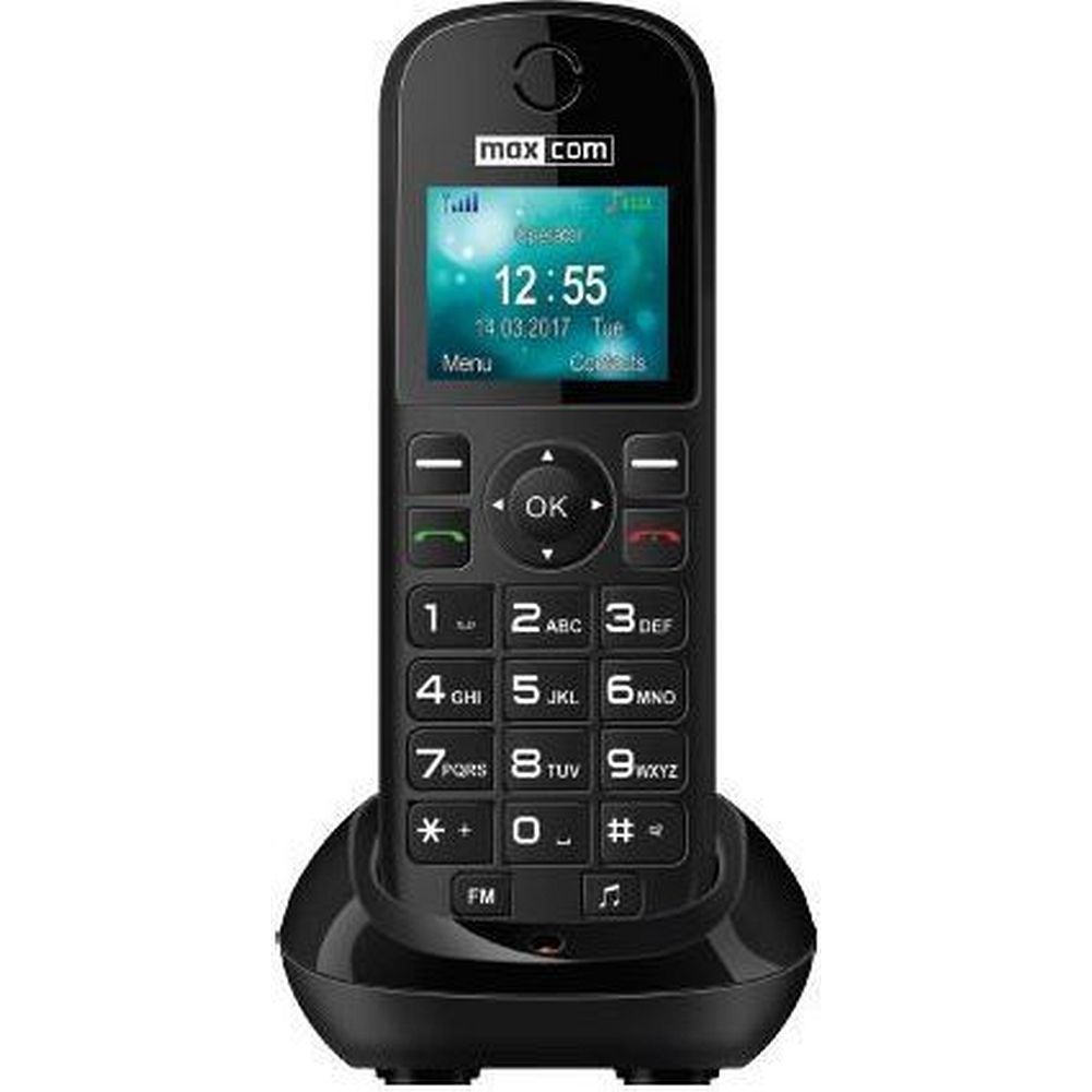 MAXCOM MM35D SE -matkapuhelin ikäihmisille, musta