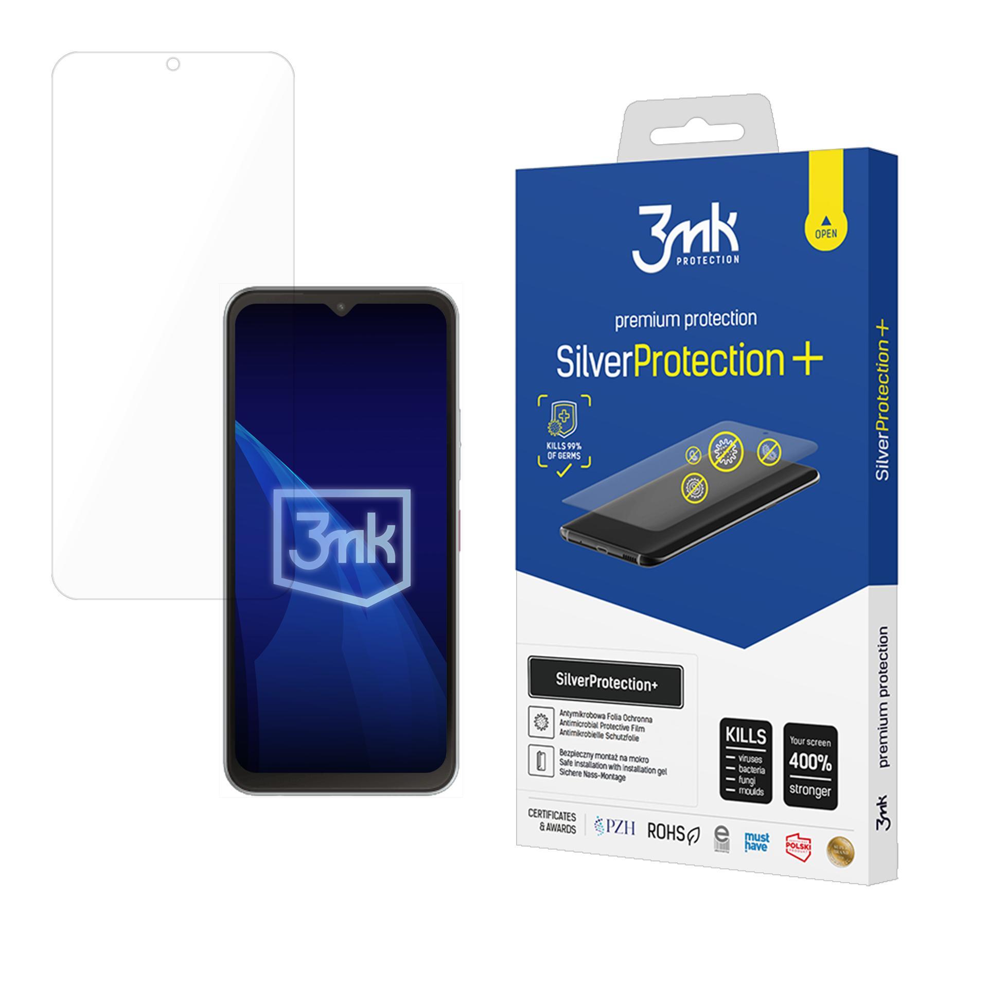T-Mobile T Phone 3/ Revvl 8 – 3mk SilverProtection+ puhelimen näytönsuoja
