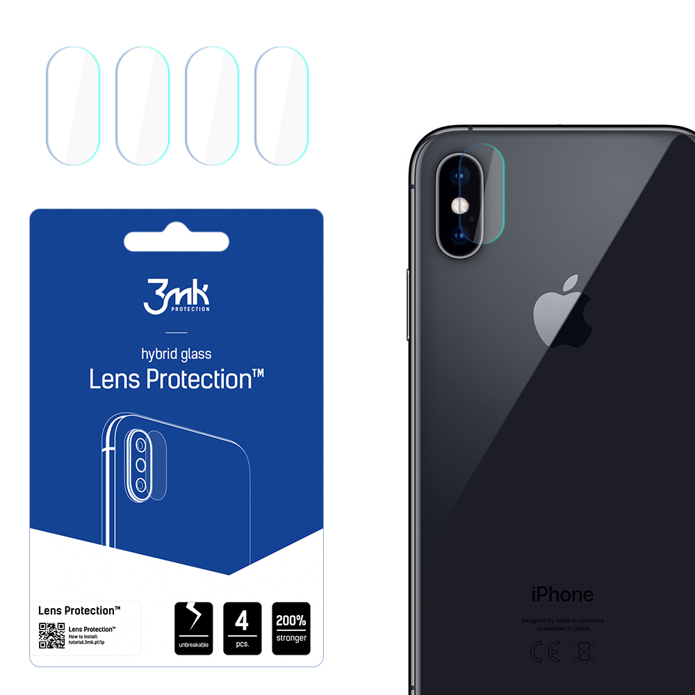 Apple iPhone Xs – 3mk Lens Protection kameran linssinsuoja