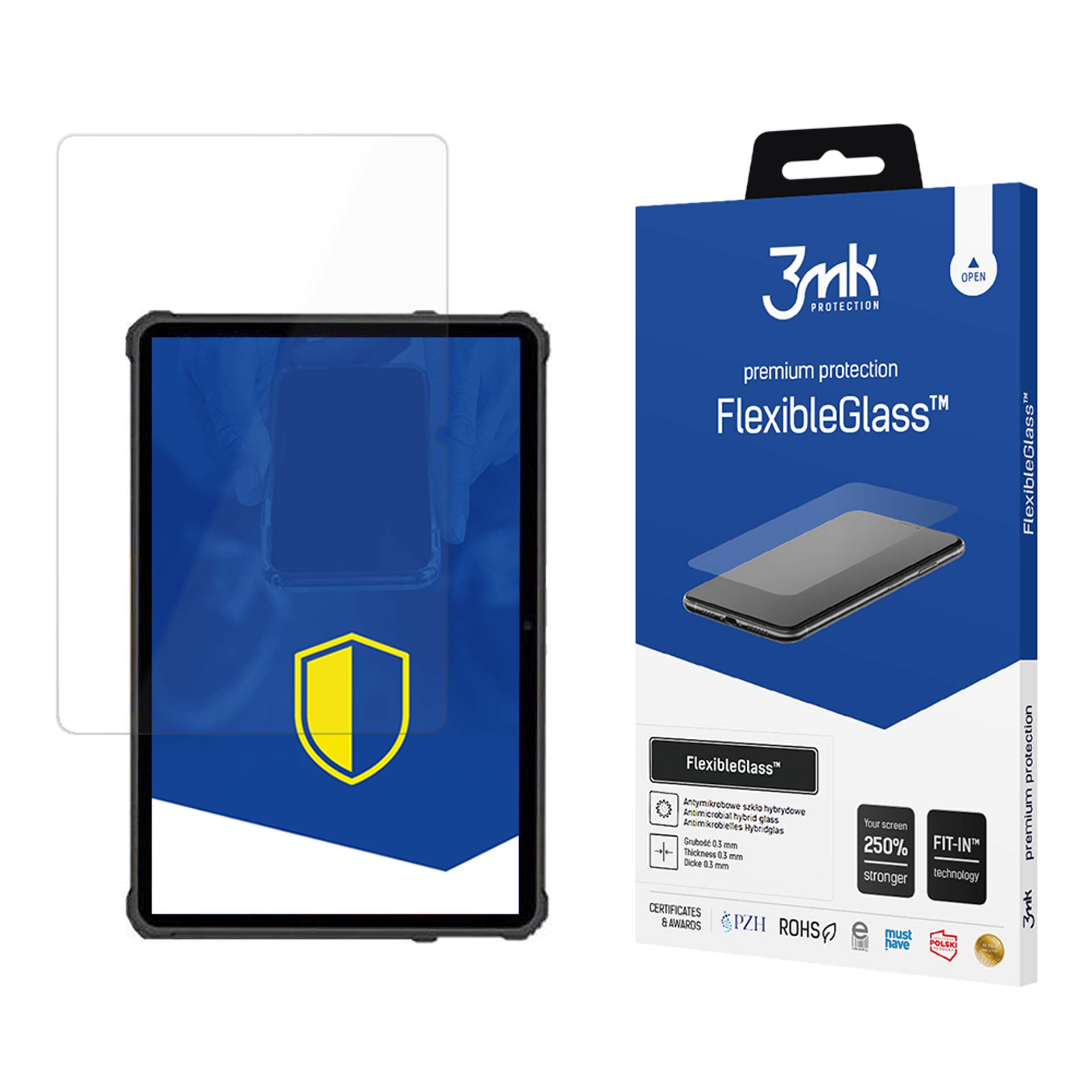 Oukitel RT2 – 3mk FlexibleGlass (enintään 11") tabletin näytönsuoja