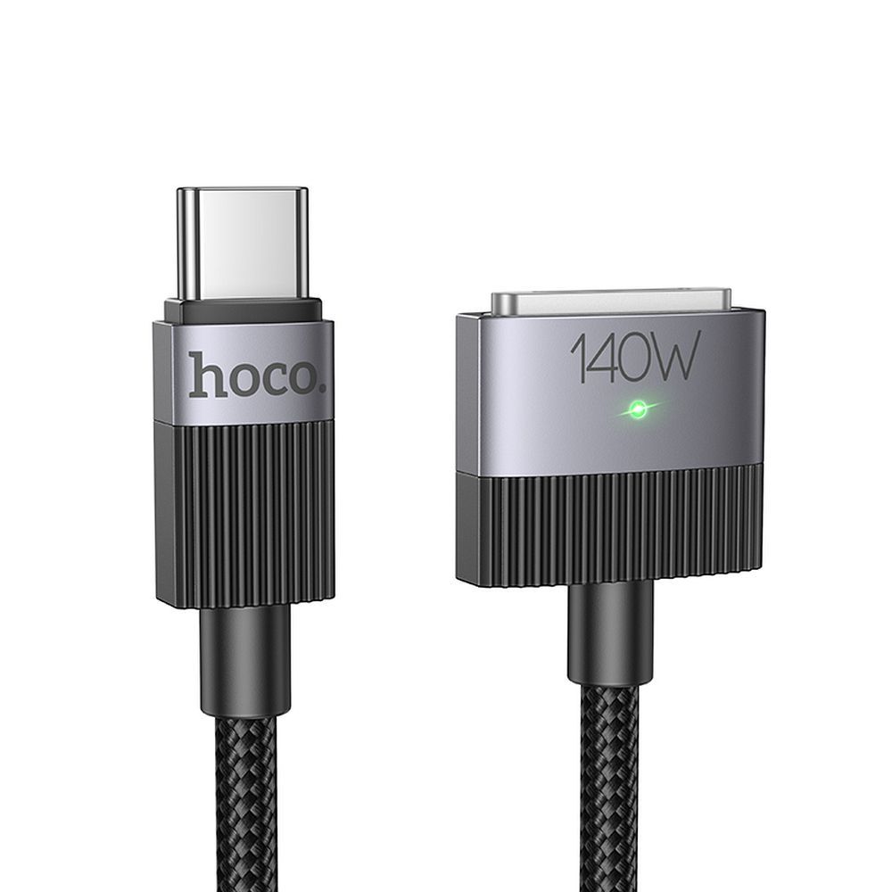 Hoco USB-C Mag3 Magneettinen Kaapeli 5A 140W 1,8m U141 Musta