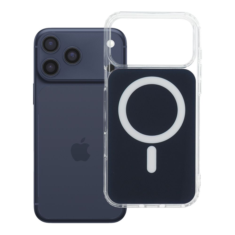 Suojakuori laitteelle iPhone 18 Pro Max / 17 Pro Max: Clear Fusion Mag Cover, MagSafe-yhteensopiva, väri: laivastonsininen