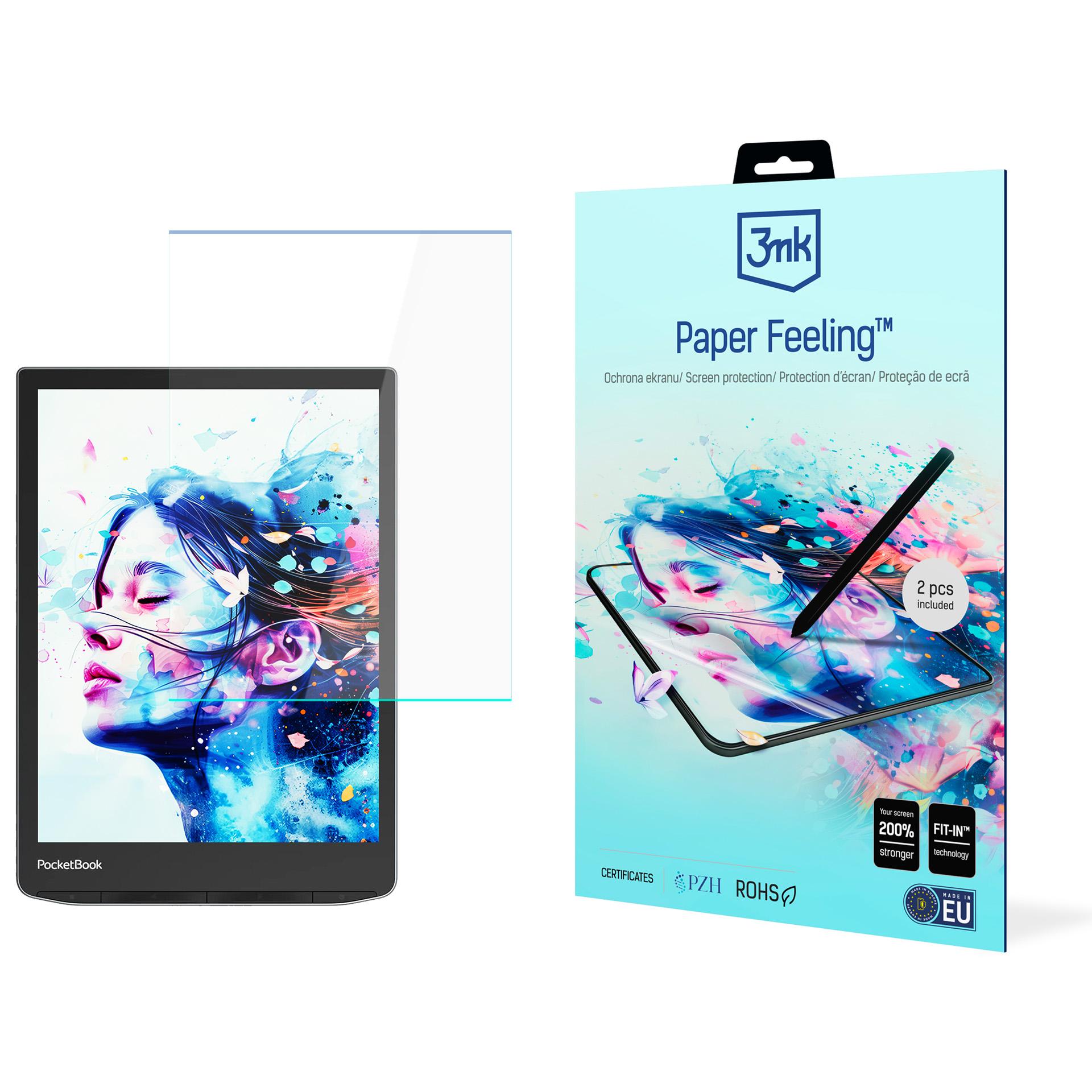 PocketBook InkPad Color 3 7.8 – 3mk Paper Feeling (enintään 8.3") tabletin näytönsuoja