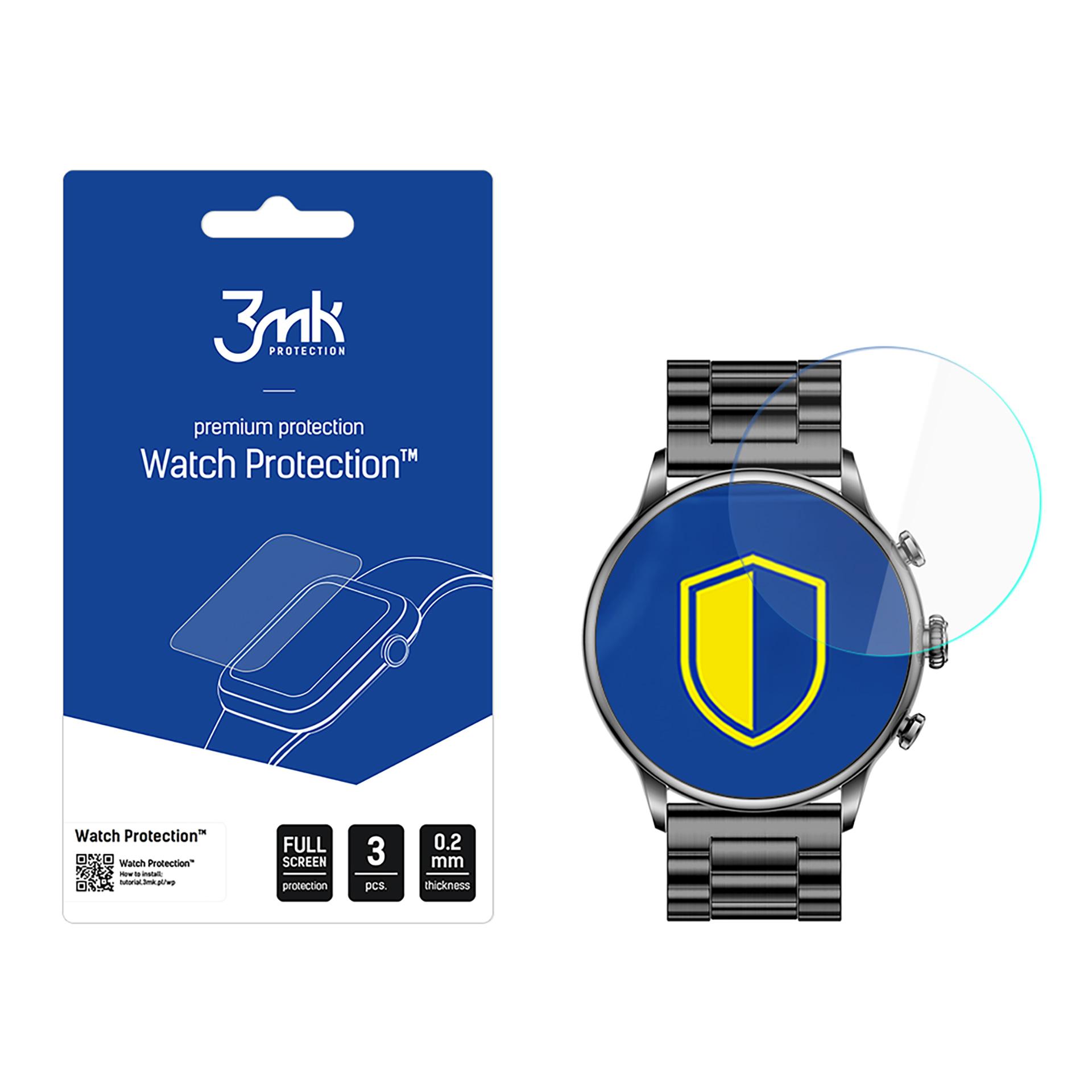 myPhone Watch Elegant 2 – 3mk Watch Protection ARC älykellon näytönsuoja