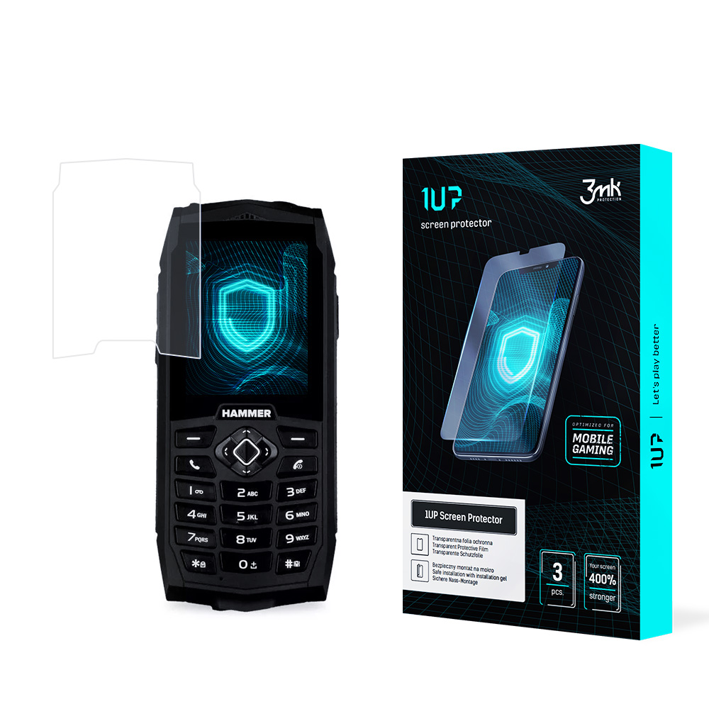 MyPhone Hammer 3/3 Plus – 3mk 1UP puhelimen näytönsuoja