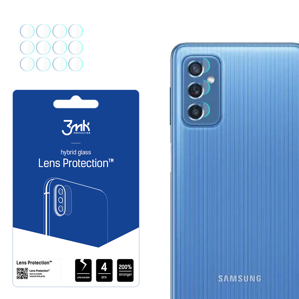 3MK Hybrid Glass -kameransuojalasi Samsung Galaxy M52 4 kpl