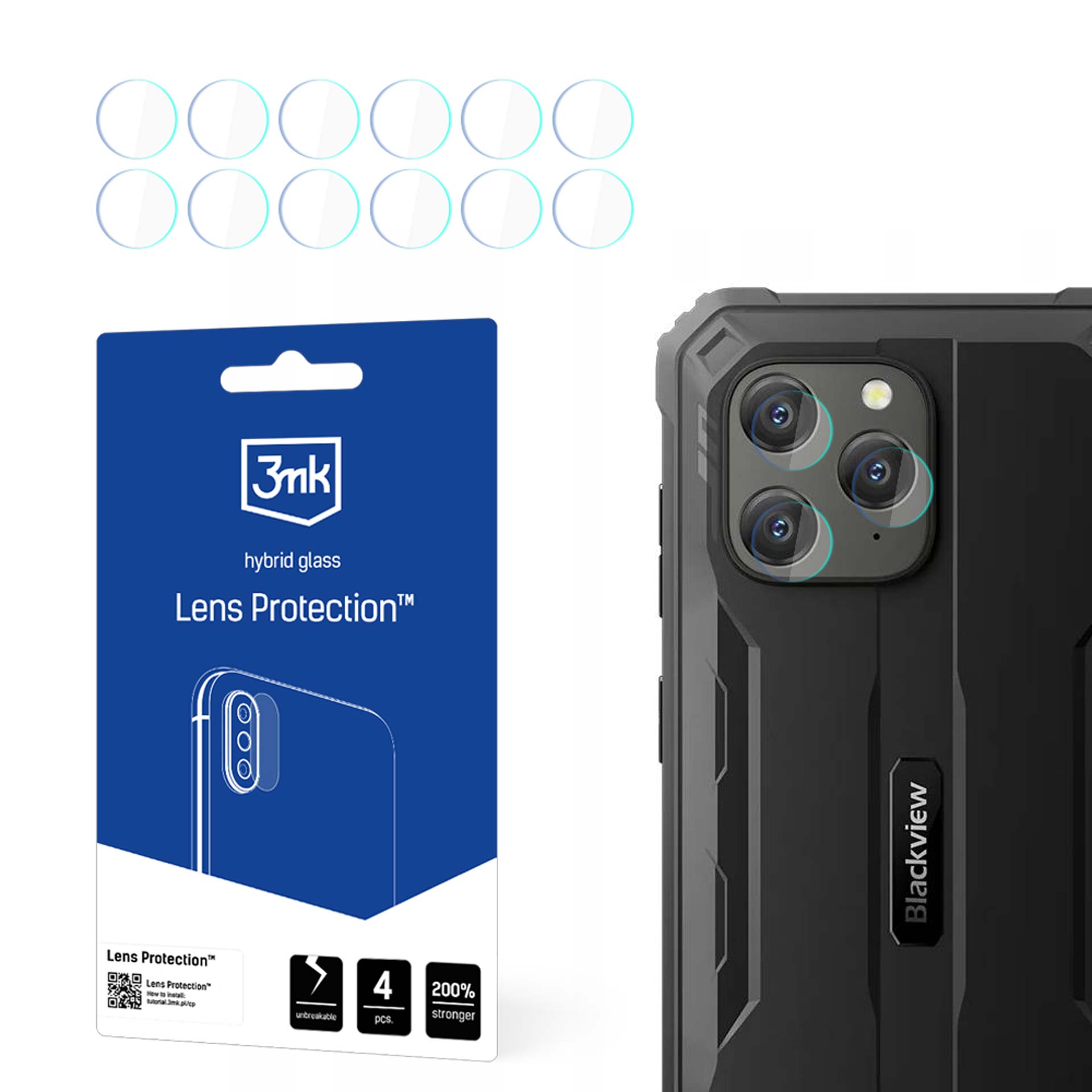 Blackview BV5300 Plus – 3mk Lens Protection kameran linssinsuoja