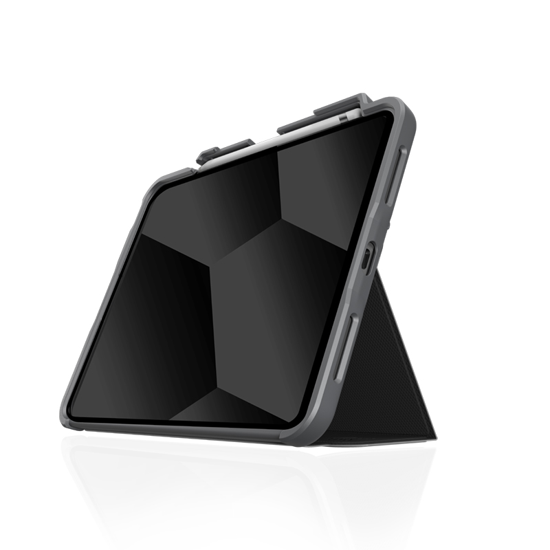 STM Dux Plus - kestävä suojakuori iPad 11" (2025) / 10.9" (2022) MIL-STD-810G Apple Pencil -pidikkeellä (musta) EDU/COM-versio