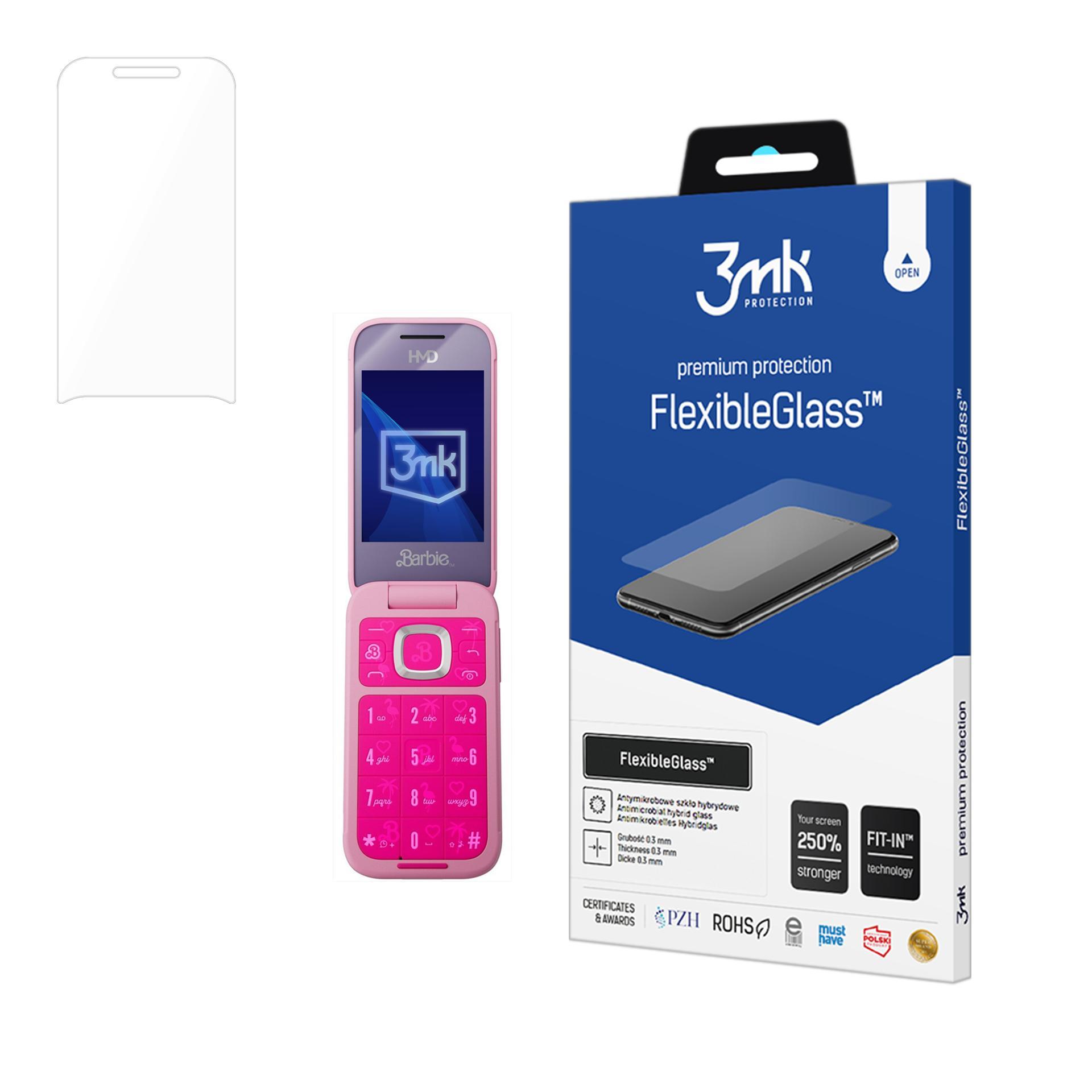 HMD Barbie Phone – 3mk FlexibleGlass puhelimen näytönsuoja