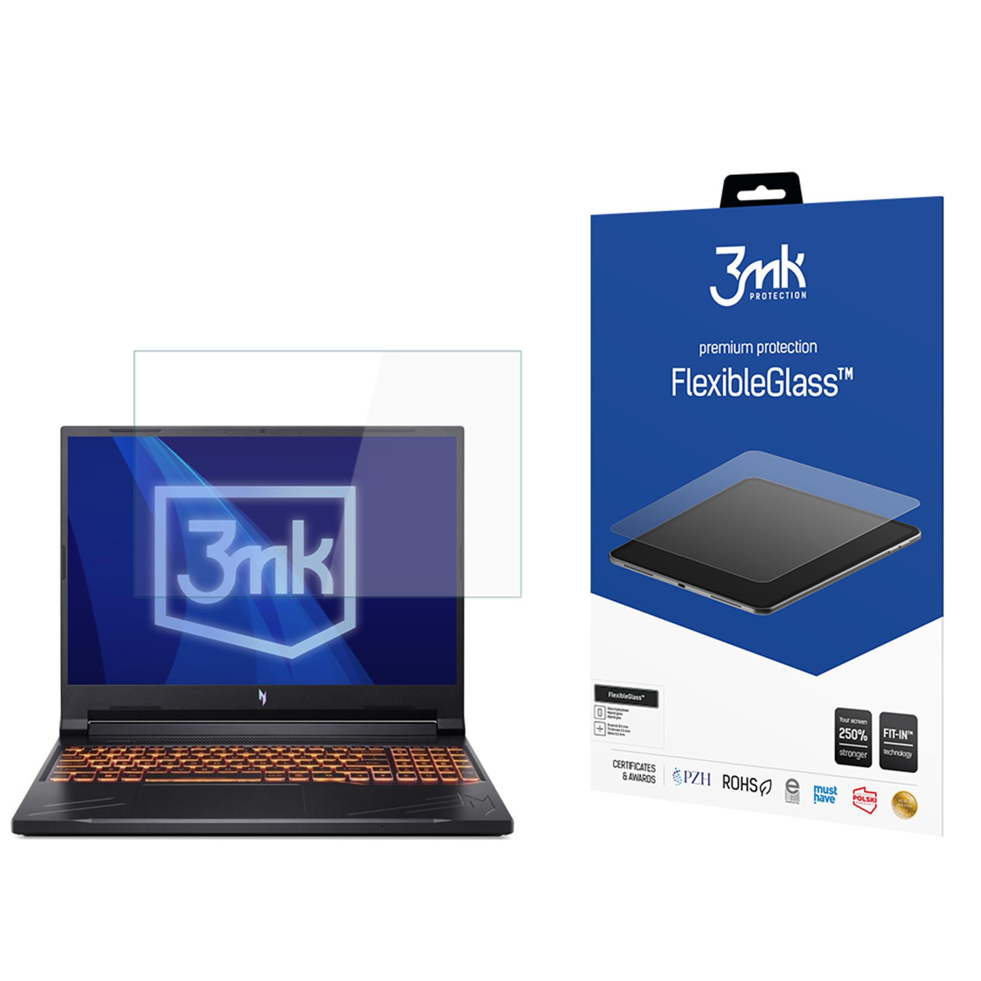 Acer Nitro V 16 ANV16-41 – 3mk FlexibleGlass (enintään 17") tietokoneen näytönsuoja