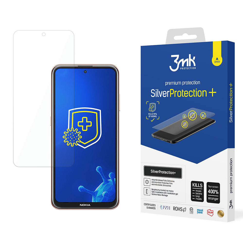 Nokia X20 – 3mk SilverProtection+ puhelimen näytönsuoja