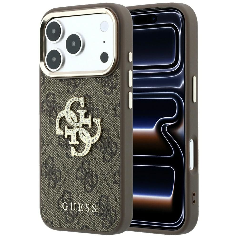 Kotelo mallille IPHONE 18 Pro Max/17 Pro Max (Big Strass Logo 4G) (väri: ruskea)