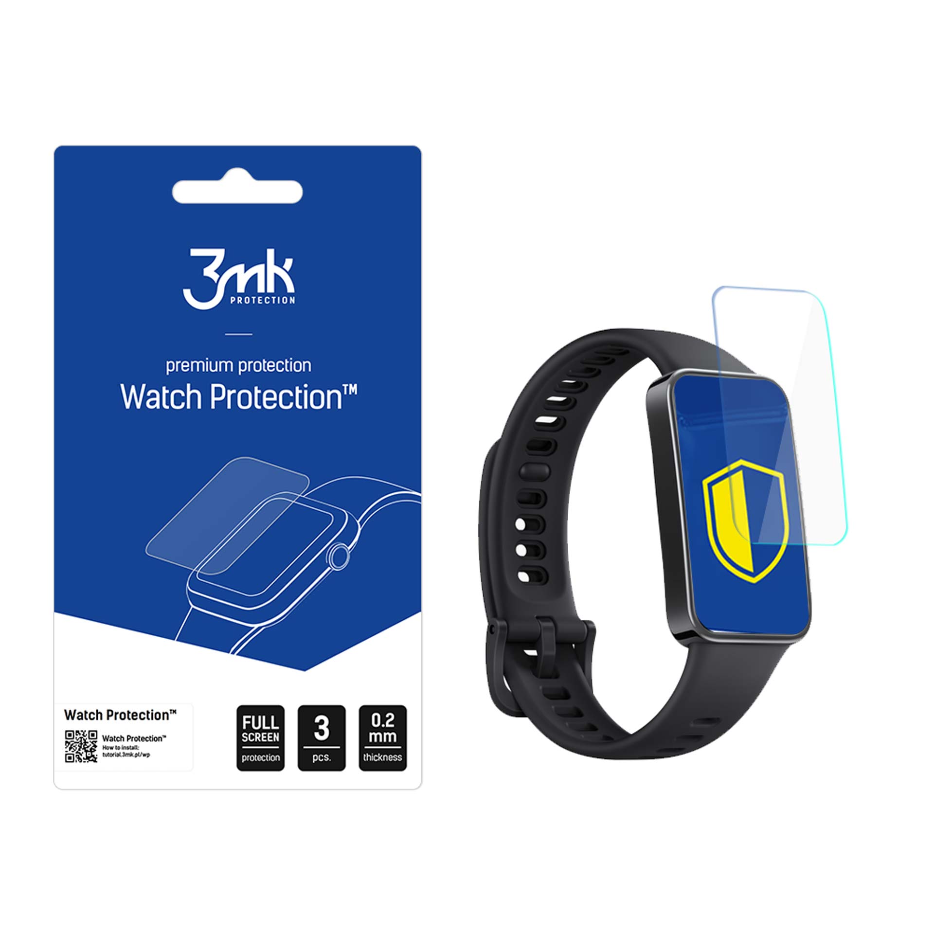 Huawei Band 9 – 3mk Watch Protection ARC älykellon näytönsuoja