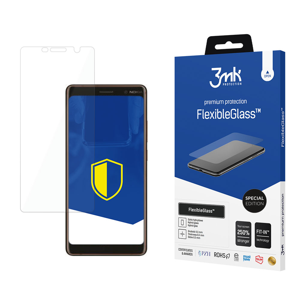 Nokia 7 Plus – 3mk FlexibleGlass Special Edition puhelimen näytönsuoja
