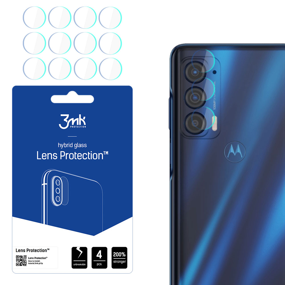 Motorola Edge 2021 – 3mk Lens Protection kameran linssinsuoja