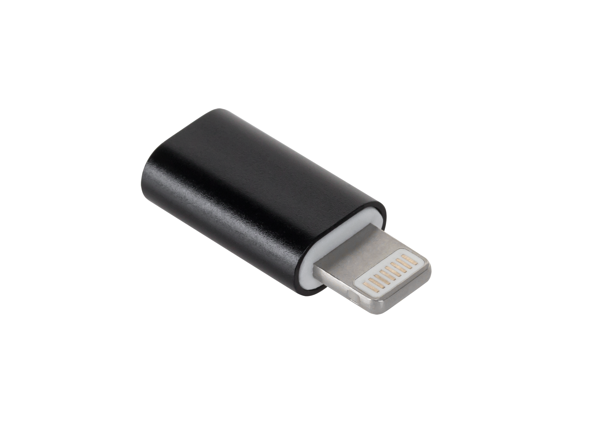 M-Life-adapteri micro-USB – Apple Lightning, musta