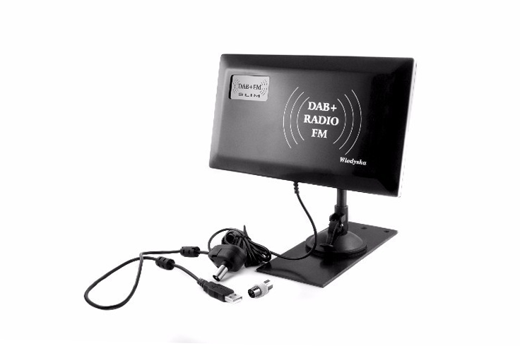 Wiedyska FM+DAB SLIM -radioantenni