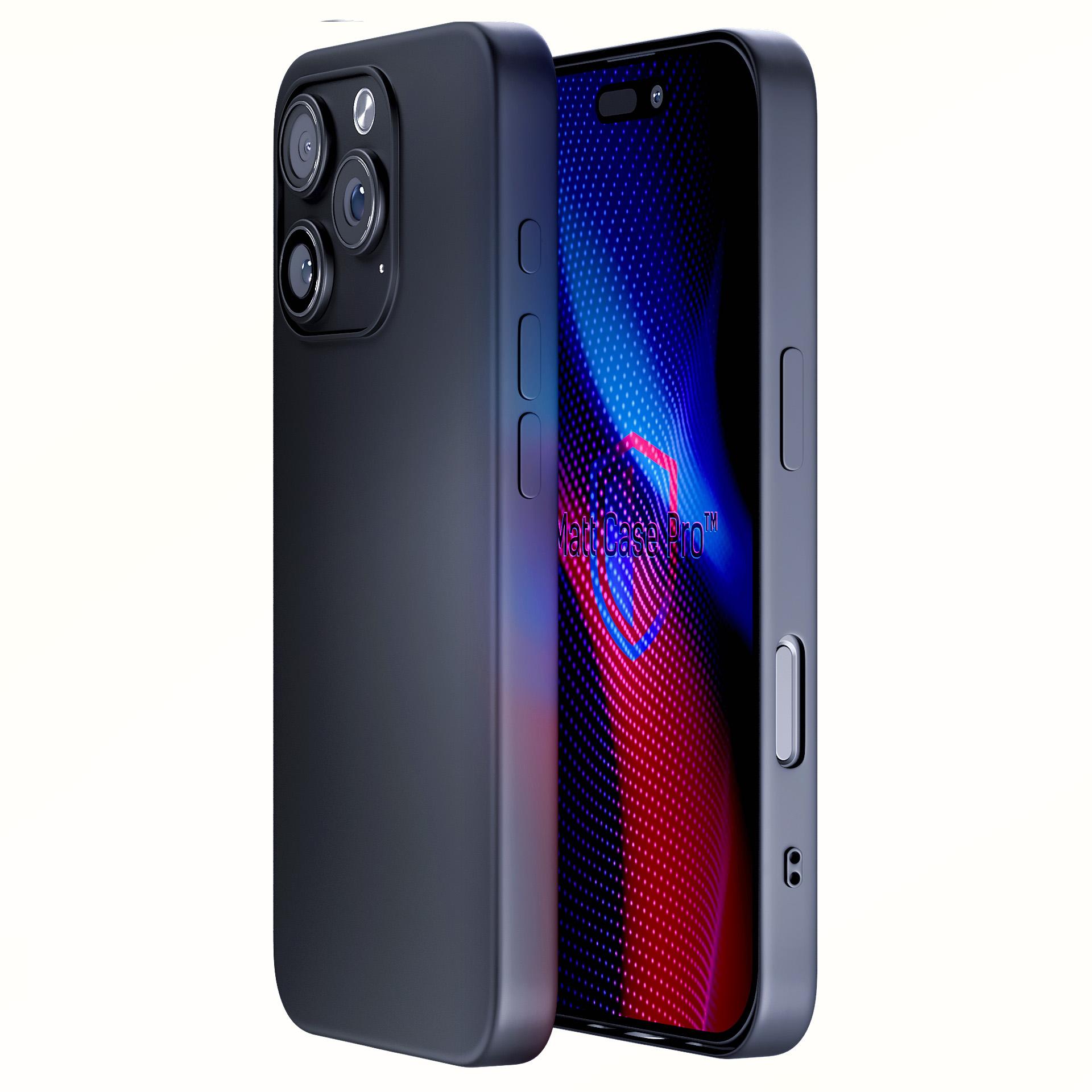3mk Matt Case Pro Apple iPhone 16 Pro Max:lle - Matta musta