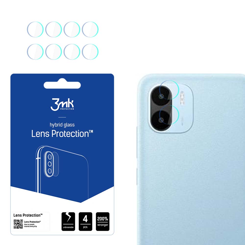 Xiaomi Redmi A1/Xiaomi Redmi A1 Plus – 3mk Lens Protection kameran linssinsuoja