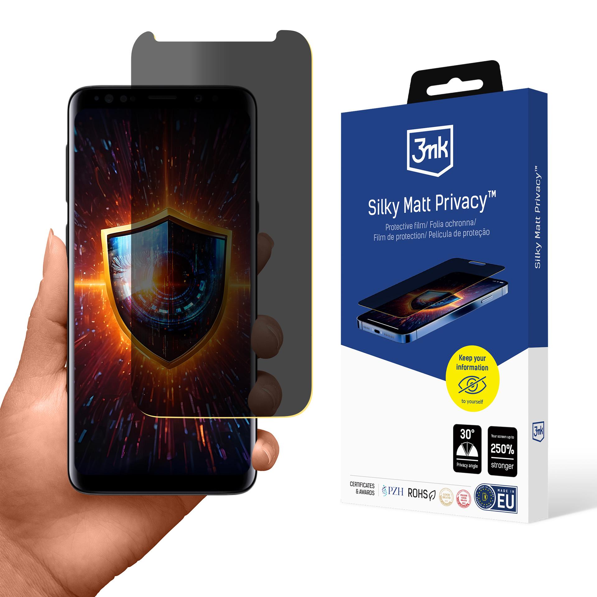 Samsung Galaxy S9 – 3mk Silky Matt Privacy tietosuojakalvo
