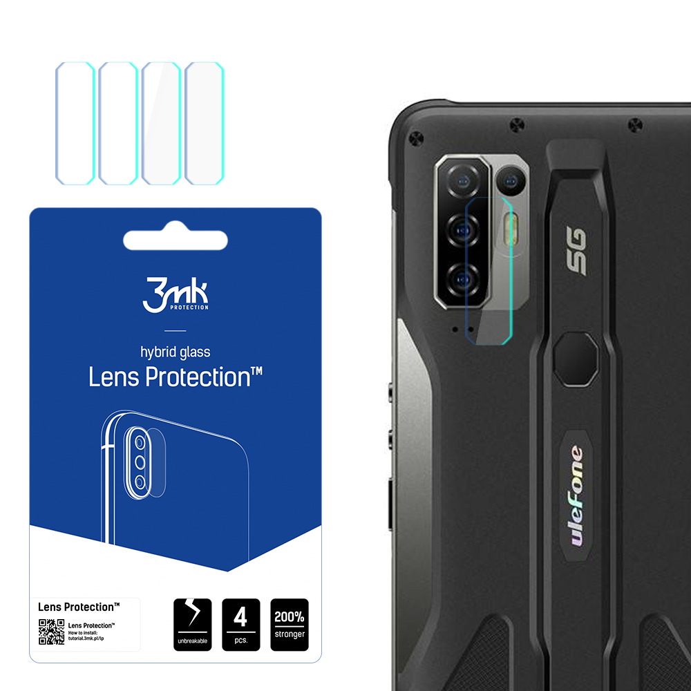 Ulefone Armor 10 5G – 3mk Lens Protection kameran linssinsuoja