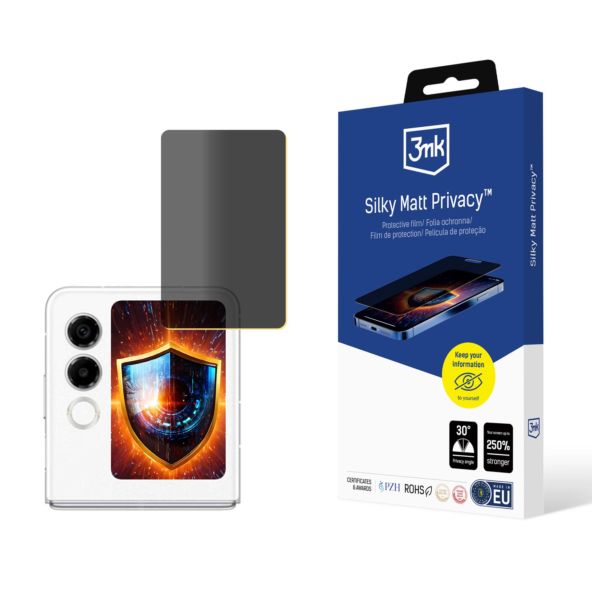 Nubia Flip 2 (front) – 3mk Silky Matt Privacy tietosuojakalvo