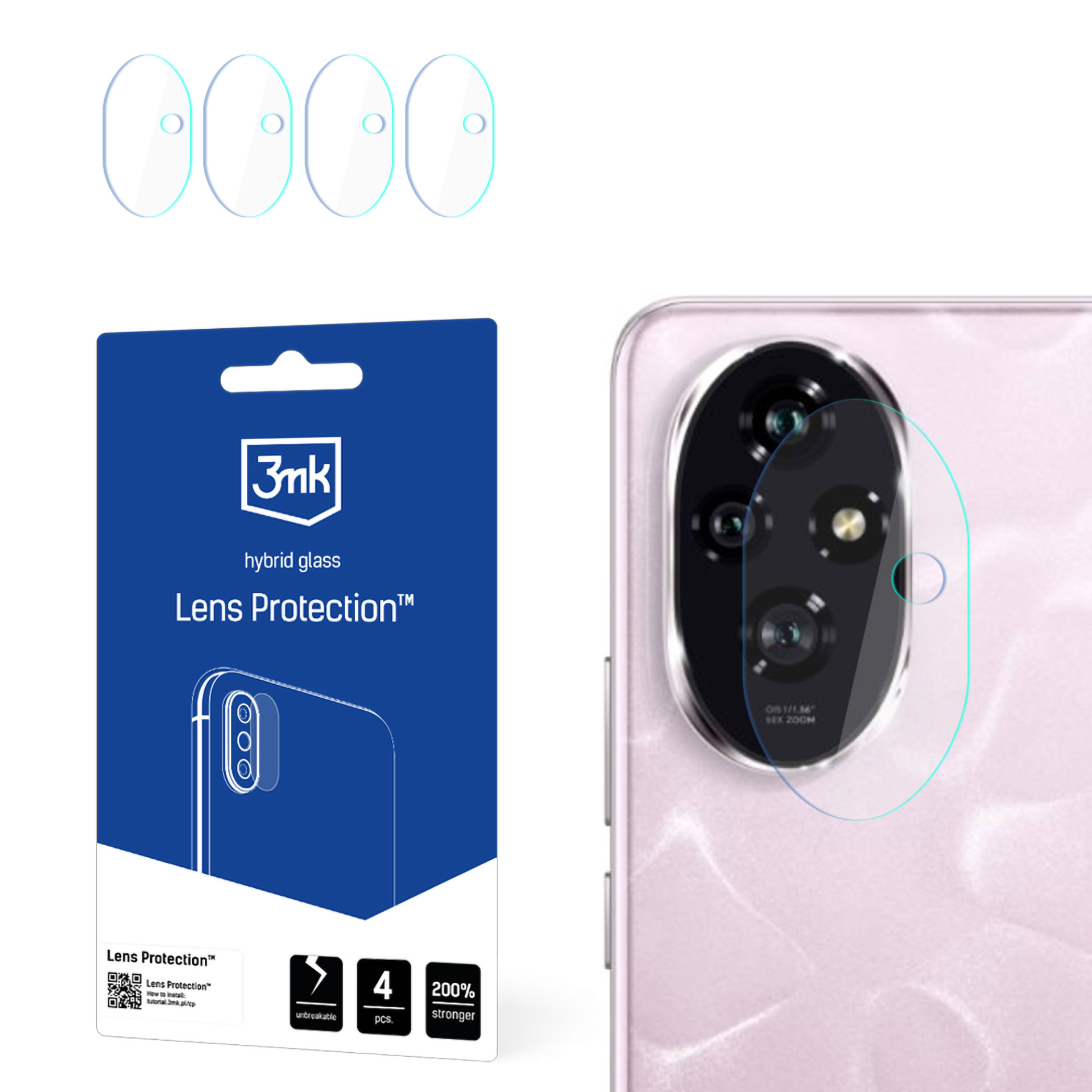 3mk Lens Protection kameran suojalasi Honor 200:lle