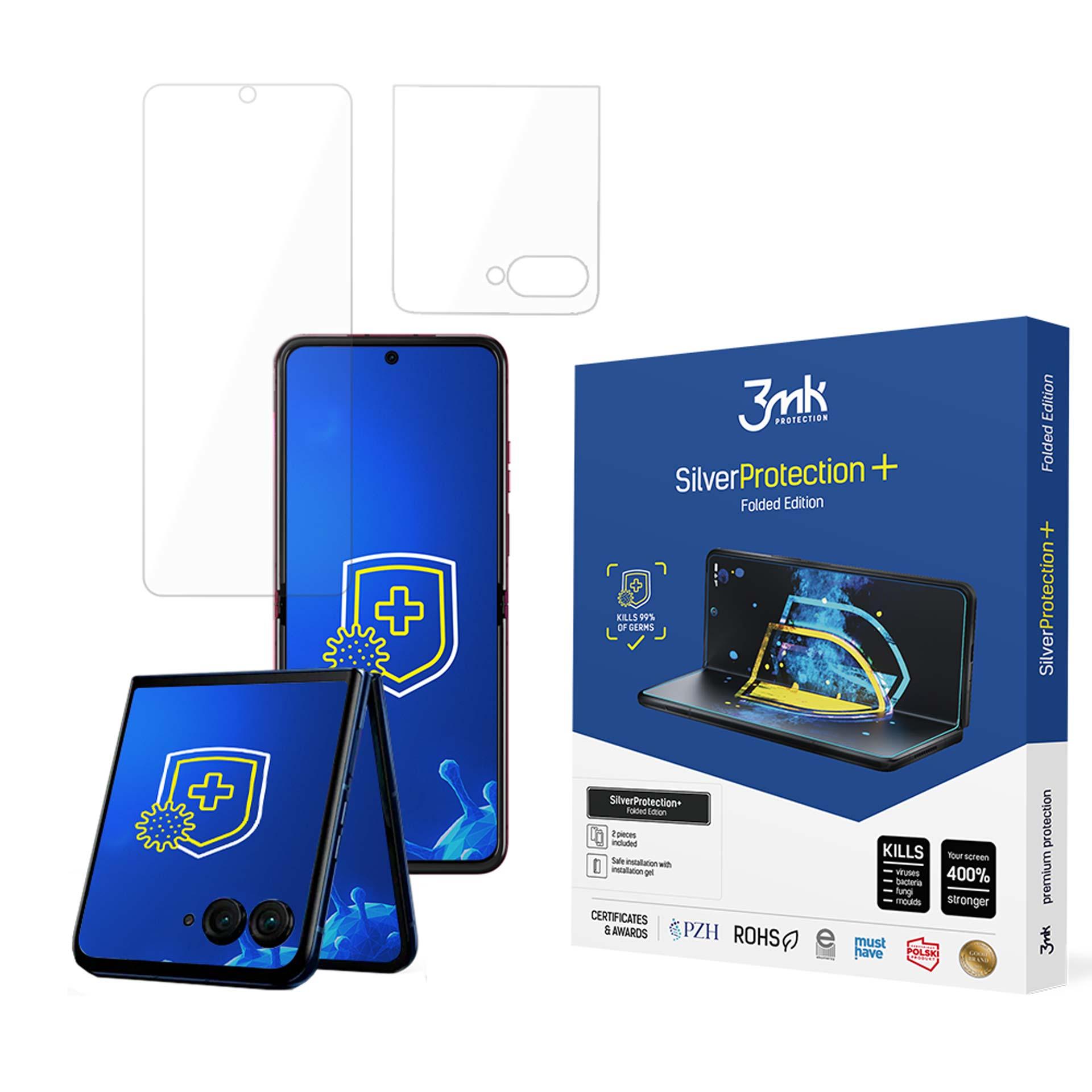 Motorola Razr 50 – 3mk SilverProtection+ Folded Edition puhelimen näytönsuoja