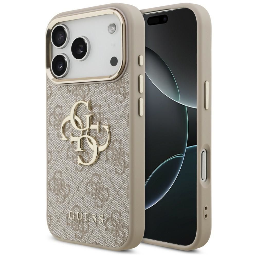 GUESS GUE005597 (4G PU Big Logo) suojakuori laitteelle iPhone 18 Pro Max / 17 Pro Max, väri: vaaleanpunainen