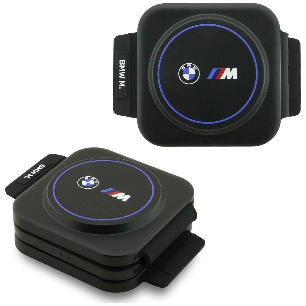 BMW M Qi2 3-in-1-langaton laturi, 15 W, painettu logo, sininen