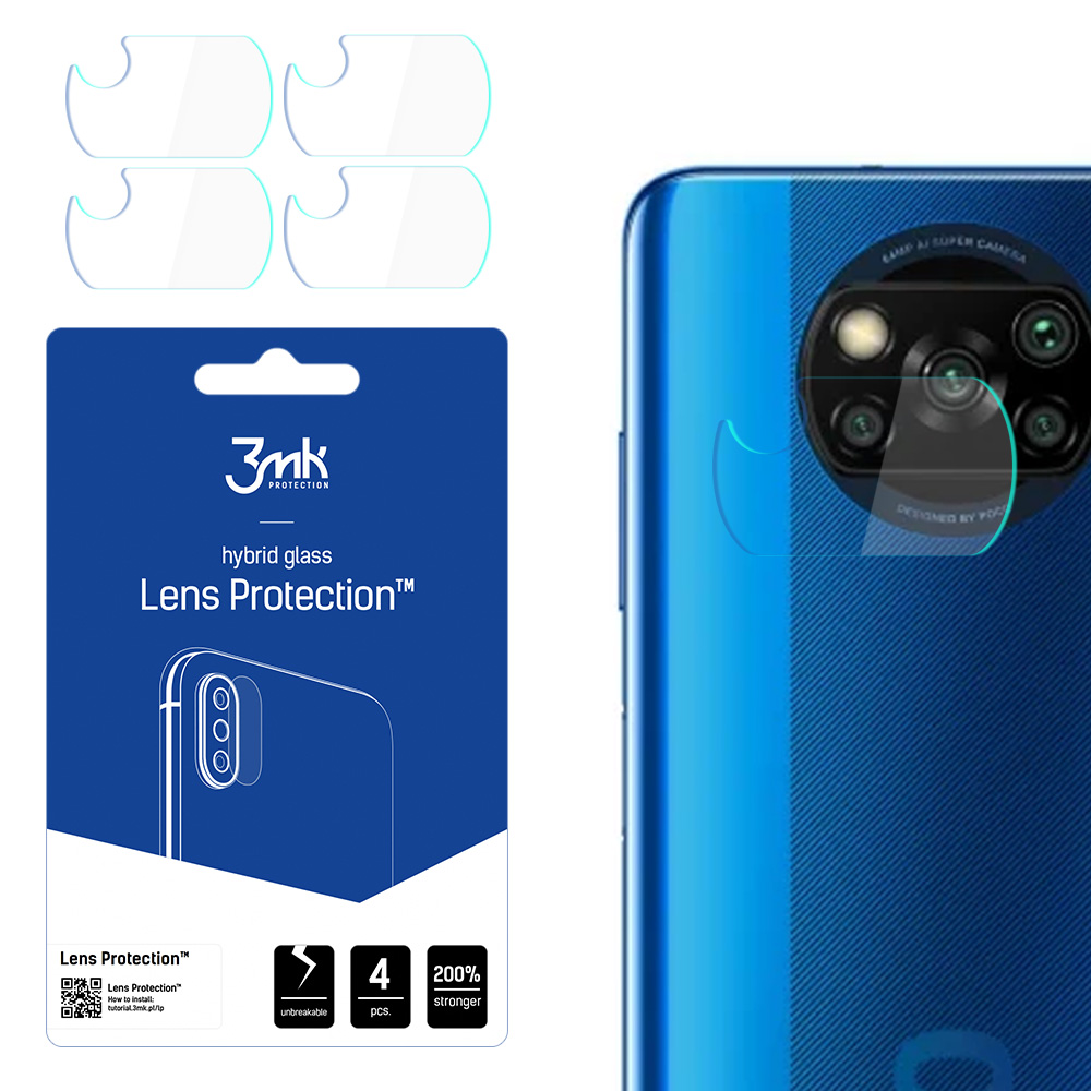 Xiaomi POCO X3 – 3mk Lens Protection kameran linssinsuoja