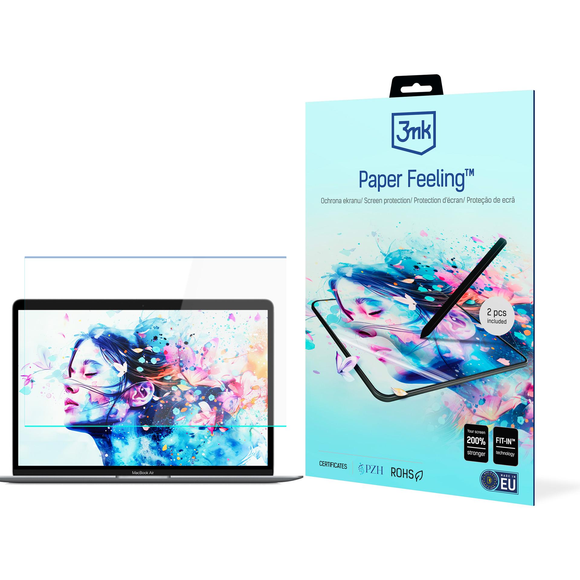 Apple MacBook Air 13'' – 3mk Paper Feeling (enintään 15") tietokoneen näytönsuoja