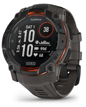 Garmin Instinct 3 Solar 010-02935-00 -älykello, musta / Charcoal