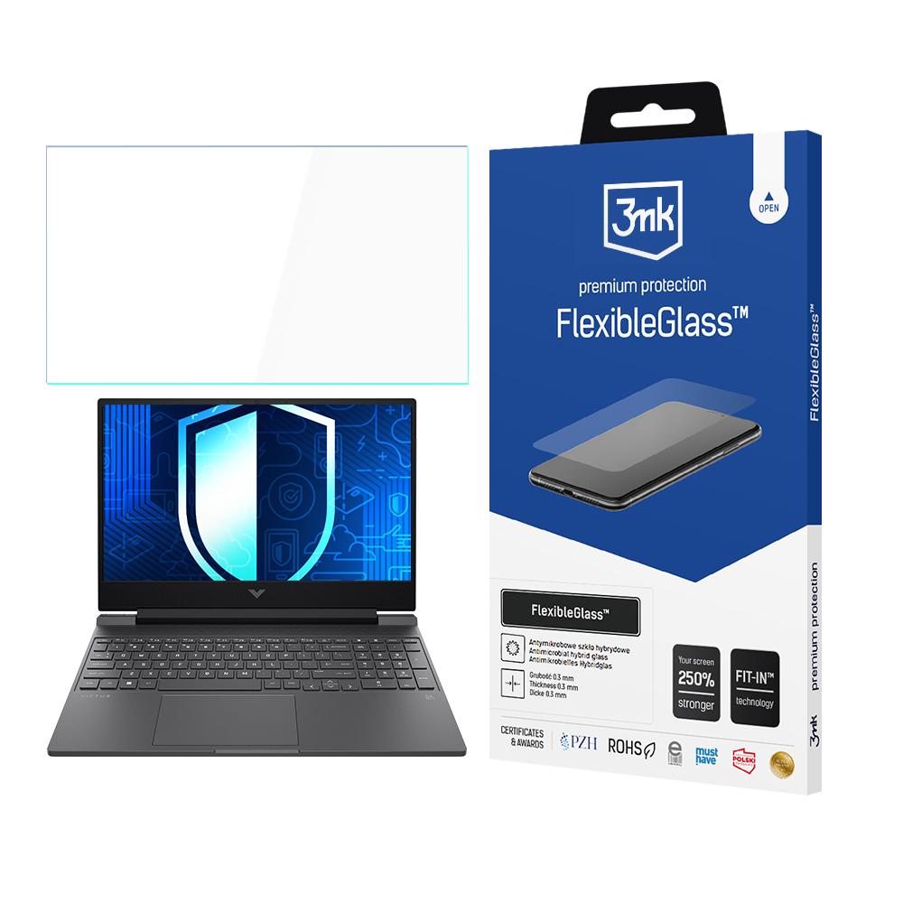 HP Victus 15 – 3mk FlexibleGlass (enintään 17") tietokoneen näytönsuoja