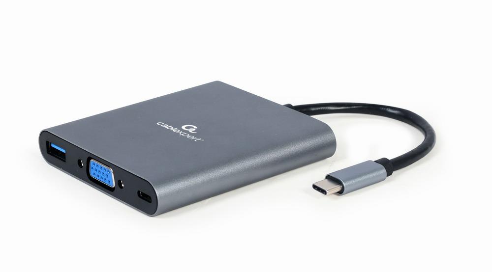 Gembird A-CM-COMBO6-01 USB-C–HDMI / USB 3.0 I/O-sovitin, 6-in-1