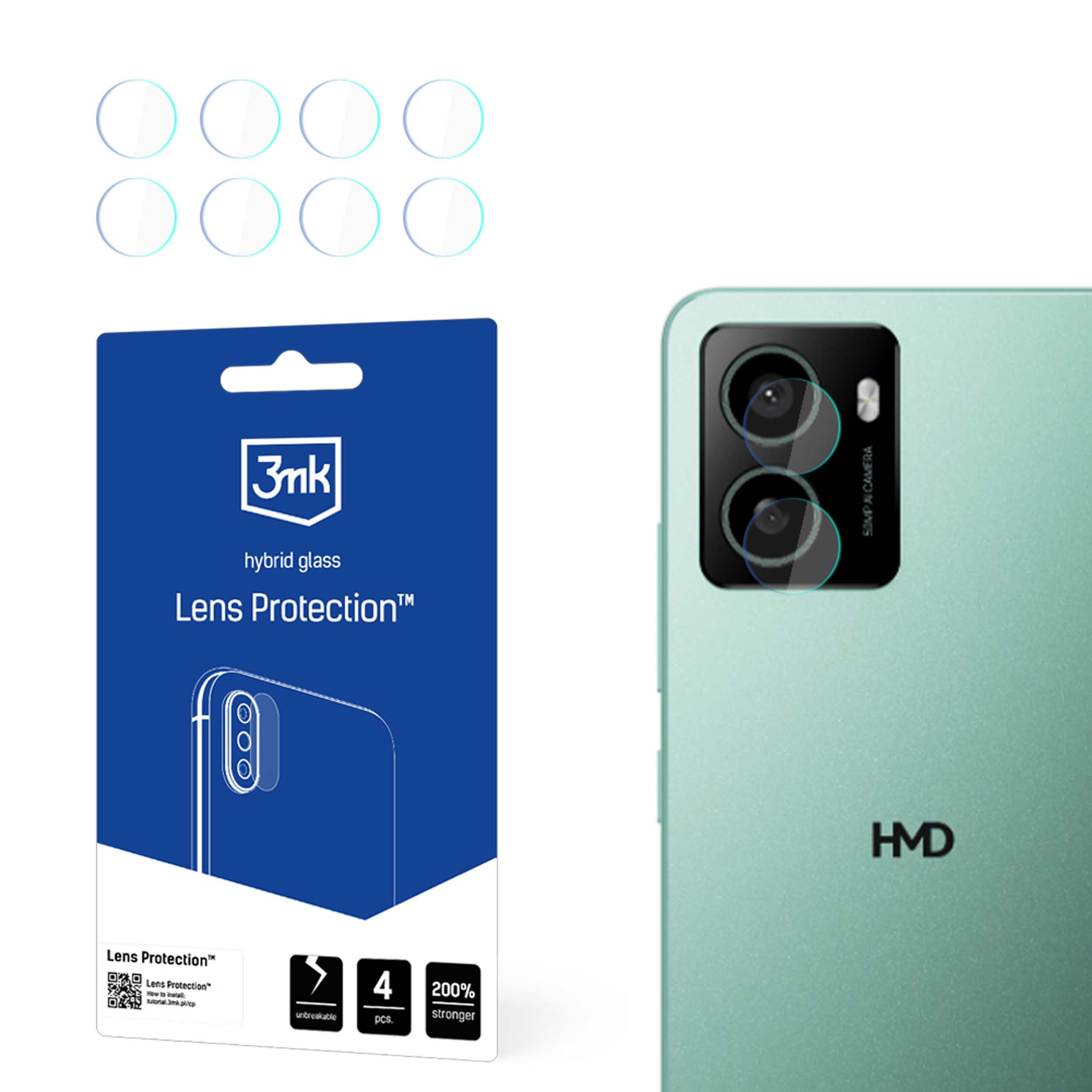 HMD Pulse+ – 3mk Lens Protection kameran linssinsuoja