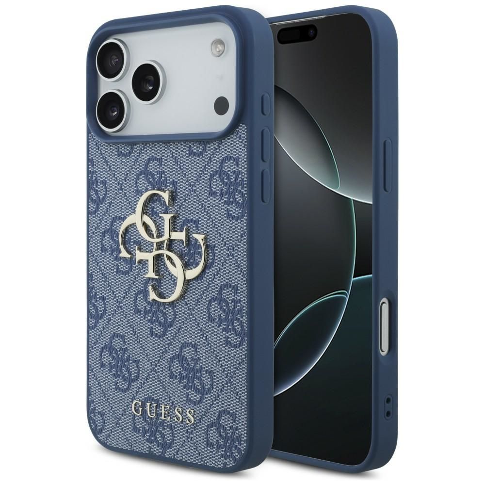 GUESS-kotelo mallille IPHONE 18 Pro Max/17 Pro Max (4G Big Logo) (väri: sininen)