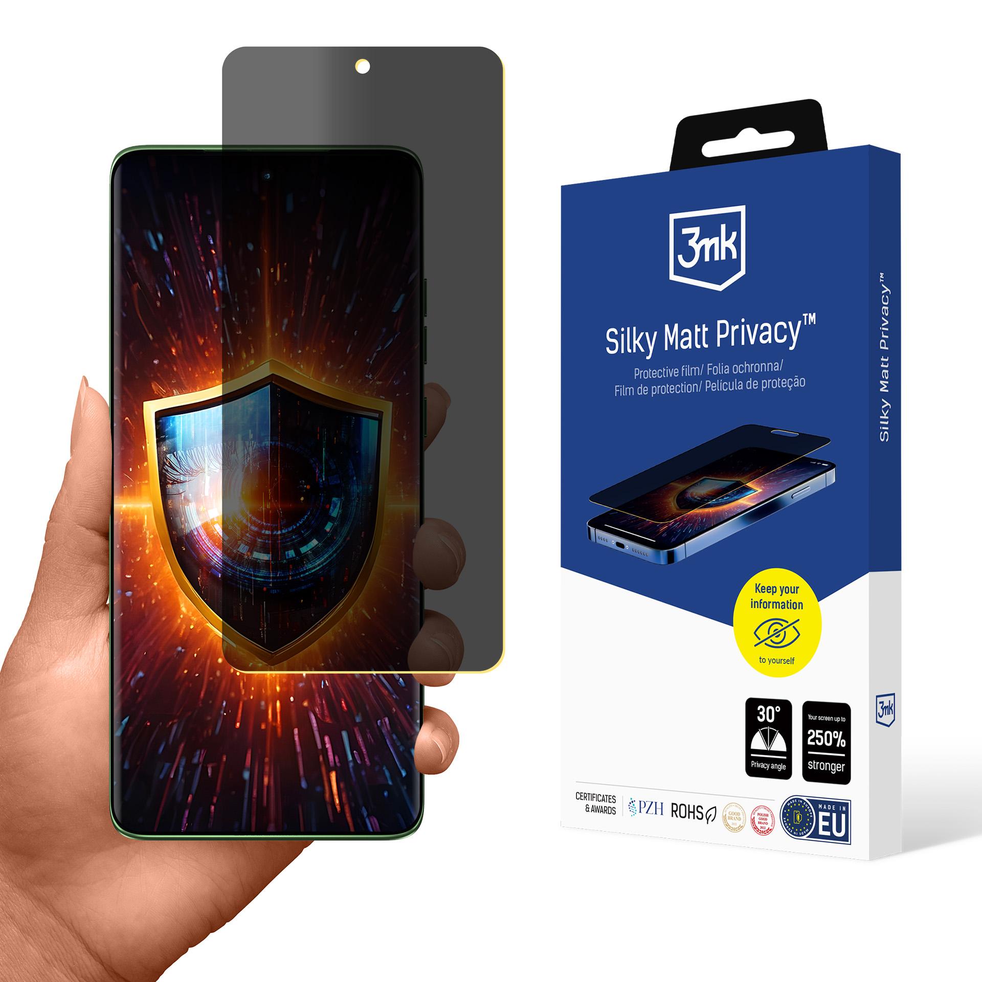 Motorola Edge 60 – 3mk Silky Matt Privacy tietosuojakalvo