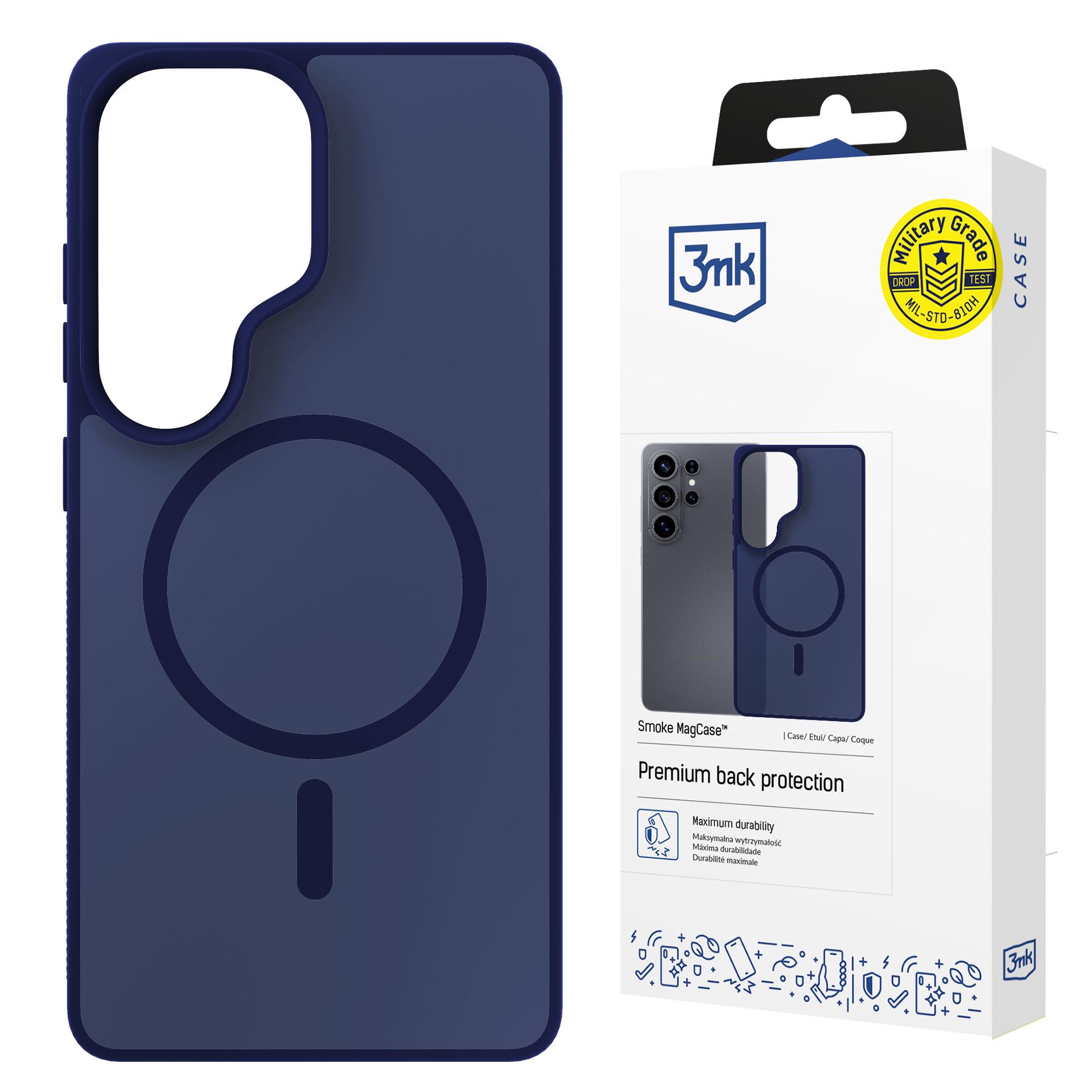 Samsung Galaxy S26 Ultra – 3mk Smoke MagCase sininen puhelimen suojakuori