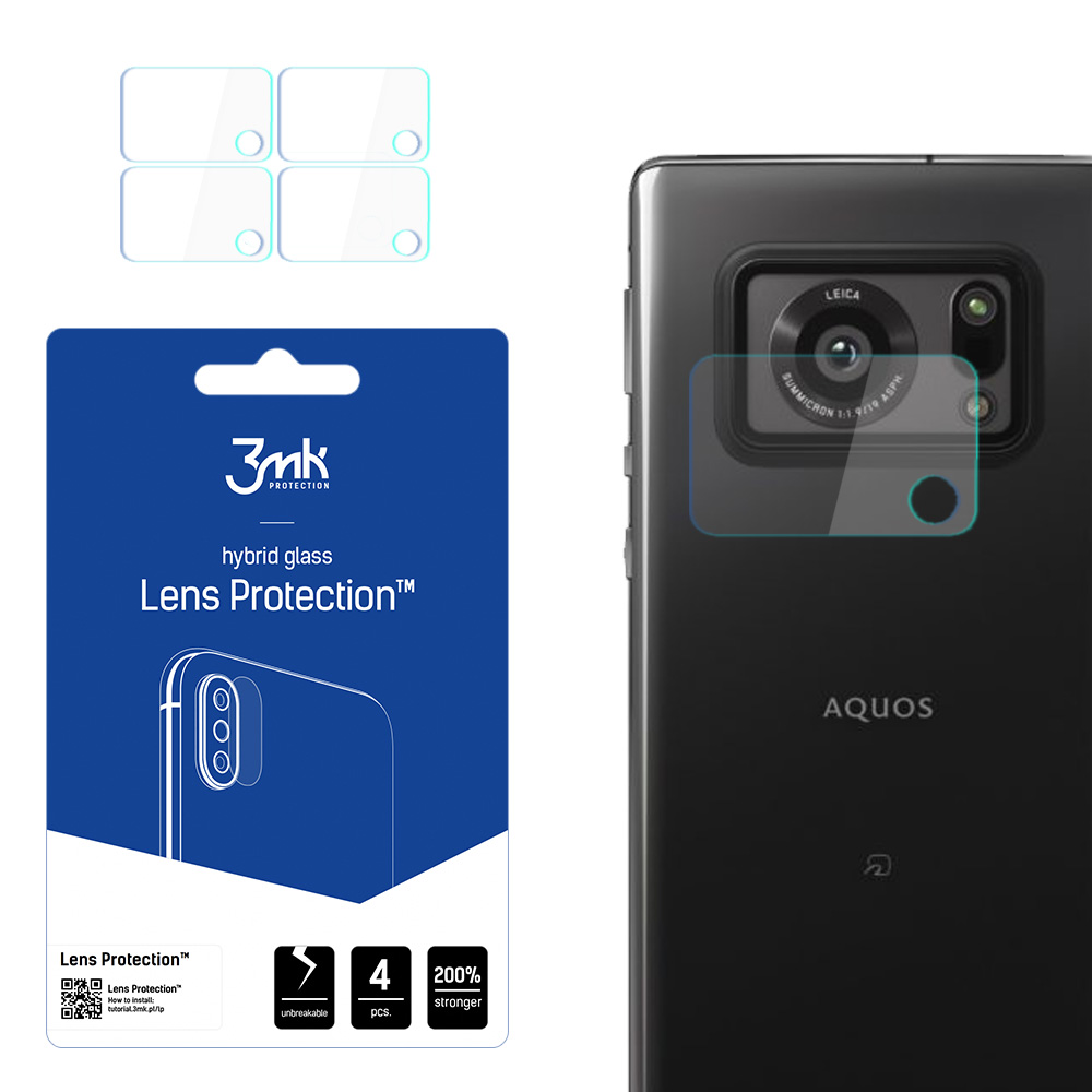 Sharp Aquos R6 – 3mk Lens Protection kameran linssinsuoja
