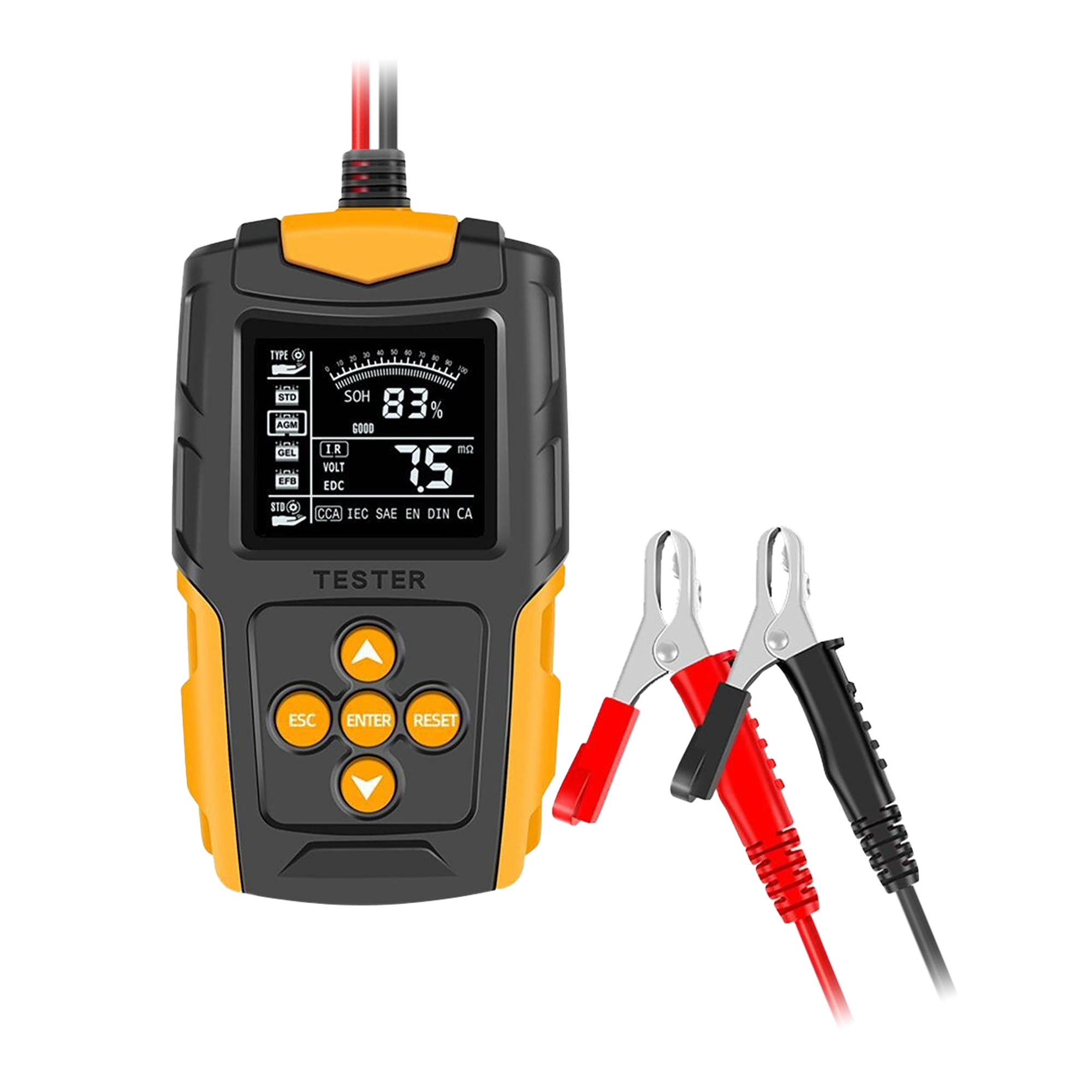 E6150-digitaalinen akkutesteri, 12/24 V