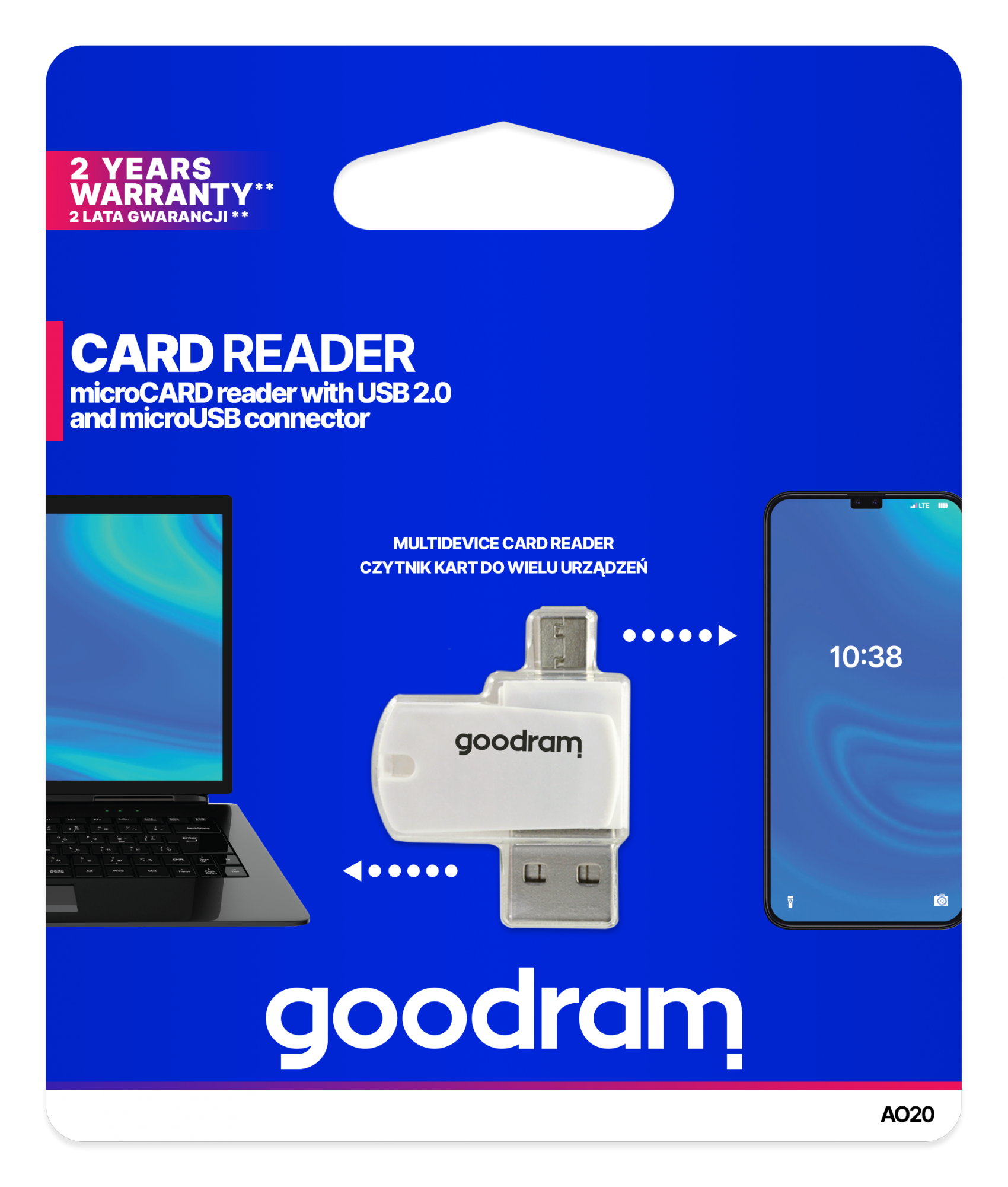 Goodram MicroSD OTG -kortinlukija