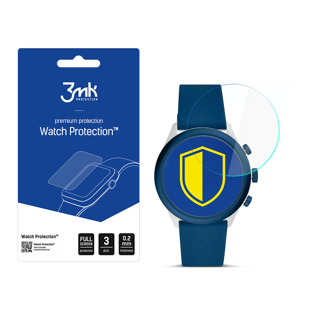 Fossil Sport 43mm – 3mk Watch Protection FlexibleGlass älykellon näytönsuoja