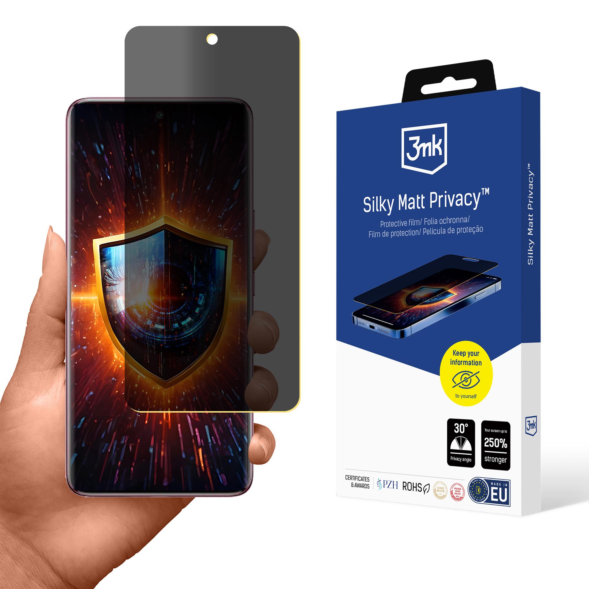 Vivo V50 – 3mk Silky Matt Privacy tietosuojakalvo