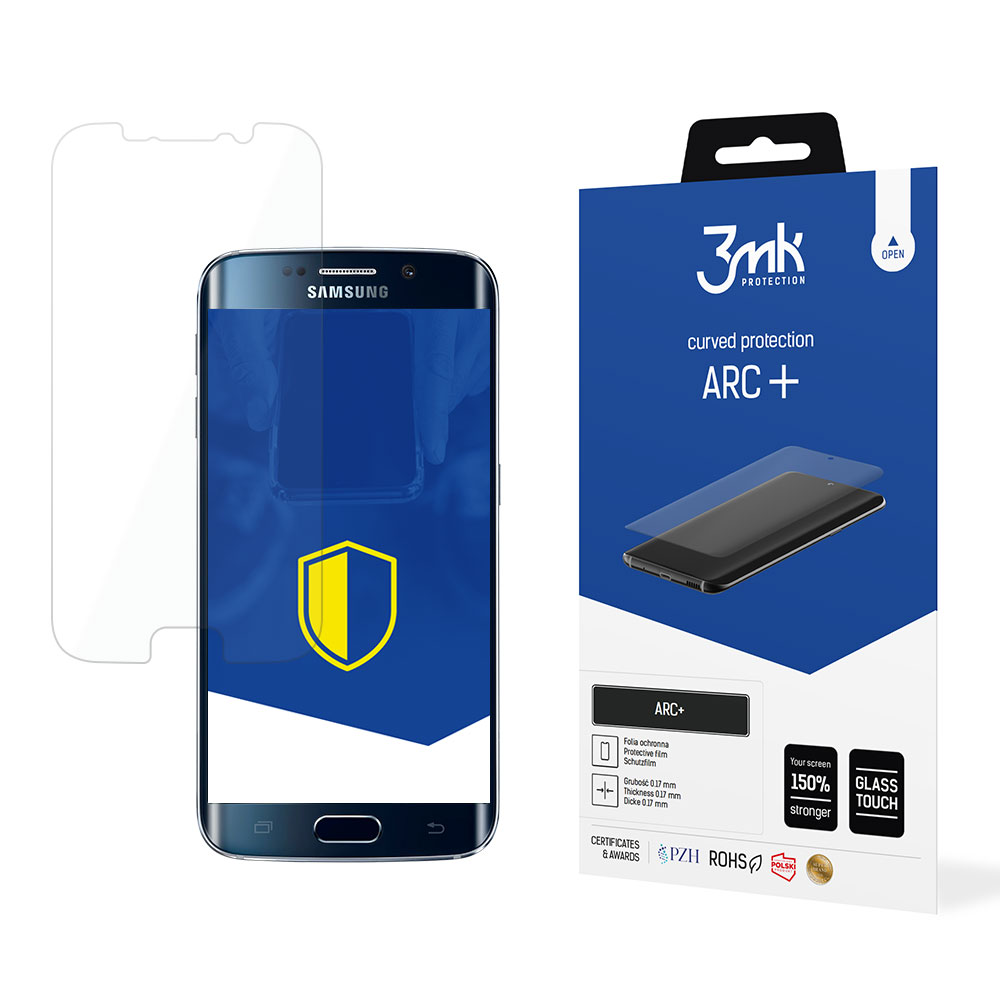 Samsung Galaxy S6 Edge – 3mk ARC+ puhelimen näytönsuoja