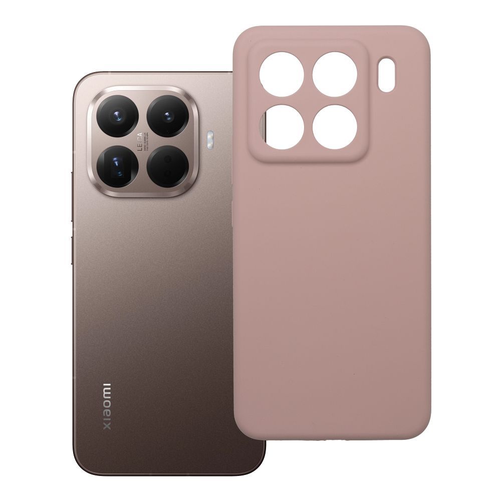 2 mm silikonisuojakuori kamerasuojalla Xiaomi 15 PRO -puhelimelle, hiekanvaaleanpunainen