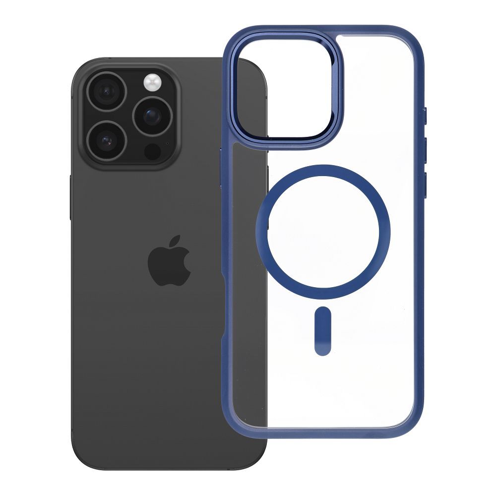 ROAR suojakuori MAG BUMPER, yhteensopiva MagSafen kanssa, IPHONE 16 Pro Max, tummansininen