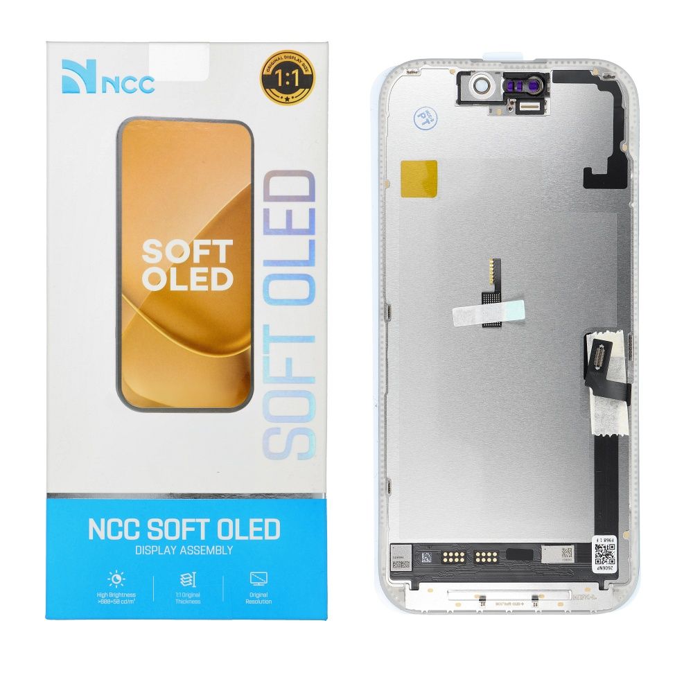 NCC Soft OLED -näyttömoduuli iPhone 17 -puhelimelle, 120 Hz (tukee IC-piirin siirtoa)
